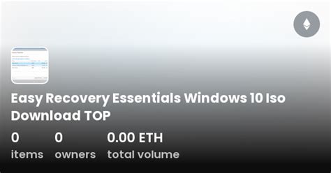 easy recovery essentials windows 10 iso|Bootable Media .